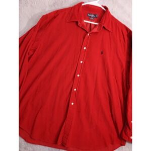 Vintage Polo Ralph Lauren Shirt Men 2XL XXL Corduroy Blaire Preppy Outdoor Work